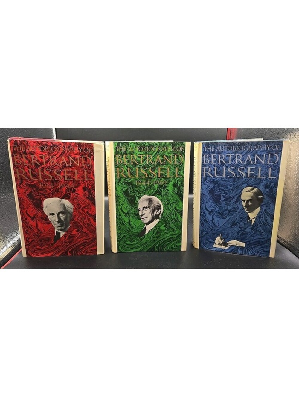 The Autobiography of Bertrand Russell First Edition 1st 3 Volume Hardcover Set